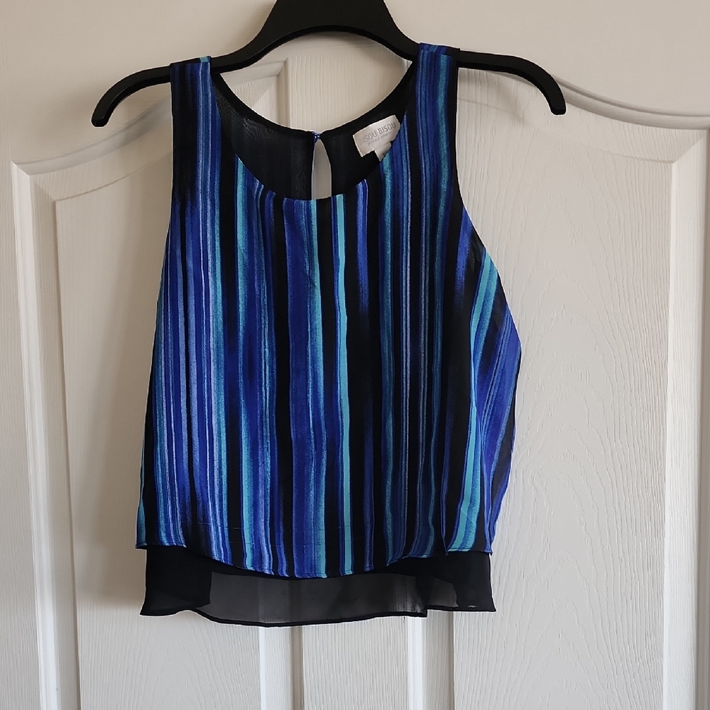 Blue Striped Women's Top